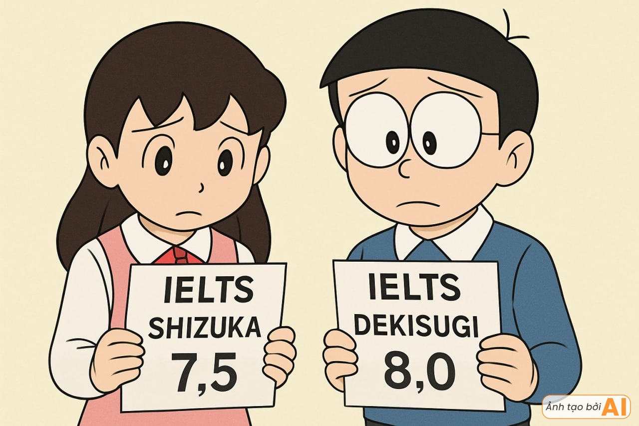 Nhóm bạn Doraemon đi thi IELTS: Nobita là người khiến cả lớp sốc nặng, Dekisugi và Shizuka lại gây thất vọng đôi chút- Ảnh 10. Nhóm bạn Doraemon đi thi IELTS: Nobita là người khiến cả lớp sốc nặng, Dekisugi và Shizuka lại gây thất vọng đôi chút- Ảnh 10.