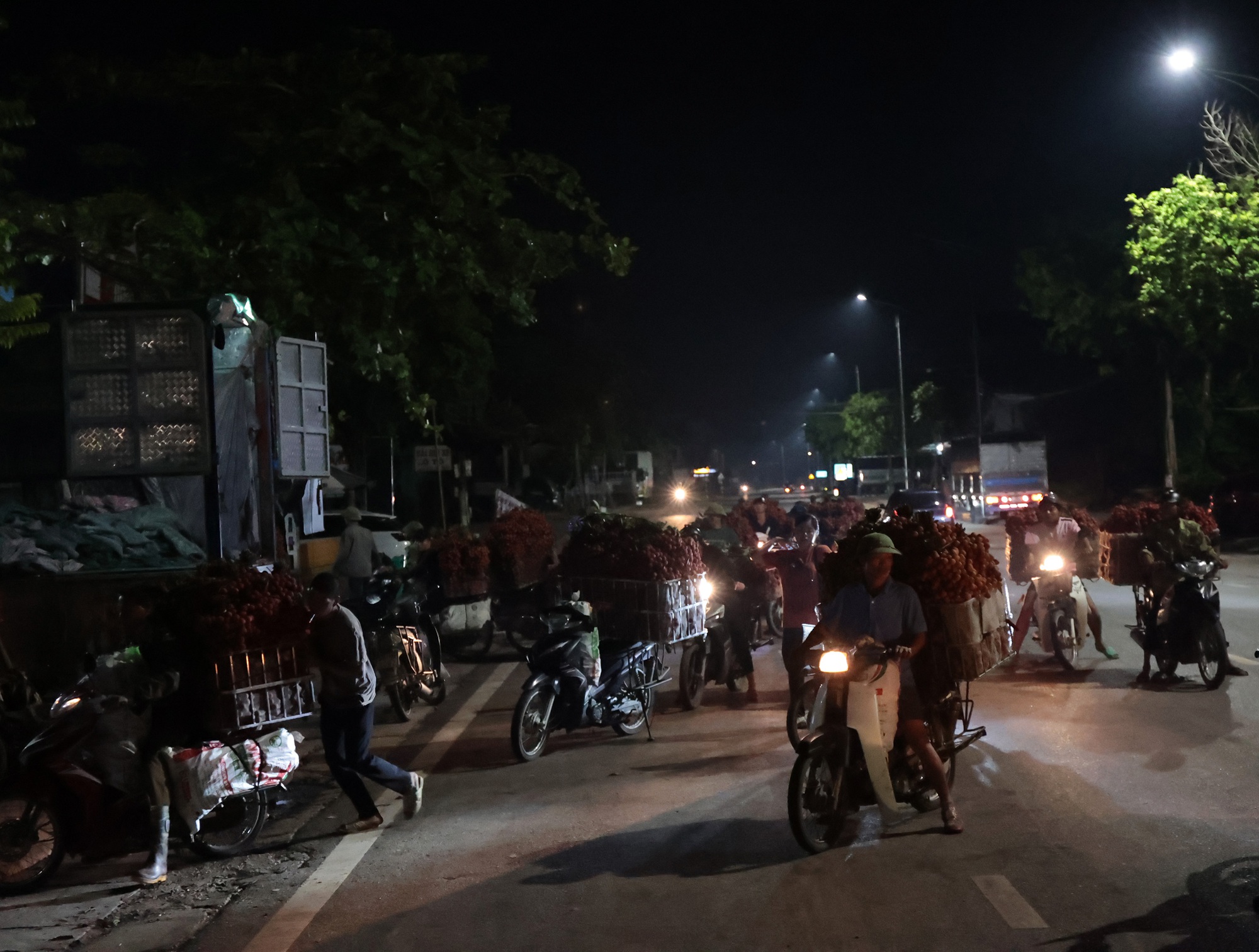 Sáng mùng 1 âm lịch, người dân Bắc Giang bàng hoàng vì giá vải bỗng dưng giảm mạnh, chỉ còn 3.000 đồng/kg - Ảnh 2. Sáng mùng 1 âm lịch, người dân Bắc Giang bàng hoàng vì giá vải bỗng dưng giảm mạnh, chỉ còn 3.000 đồng/kg - Ảnh 2.