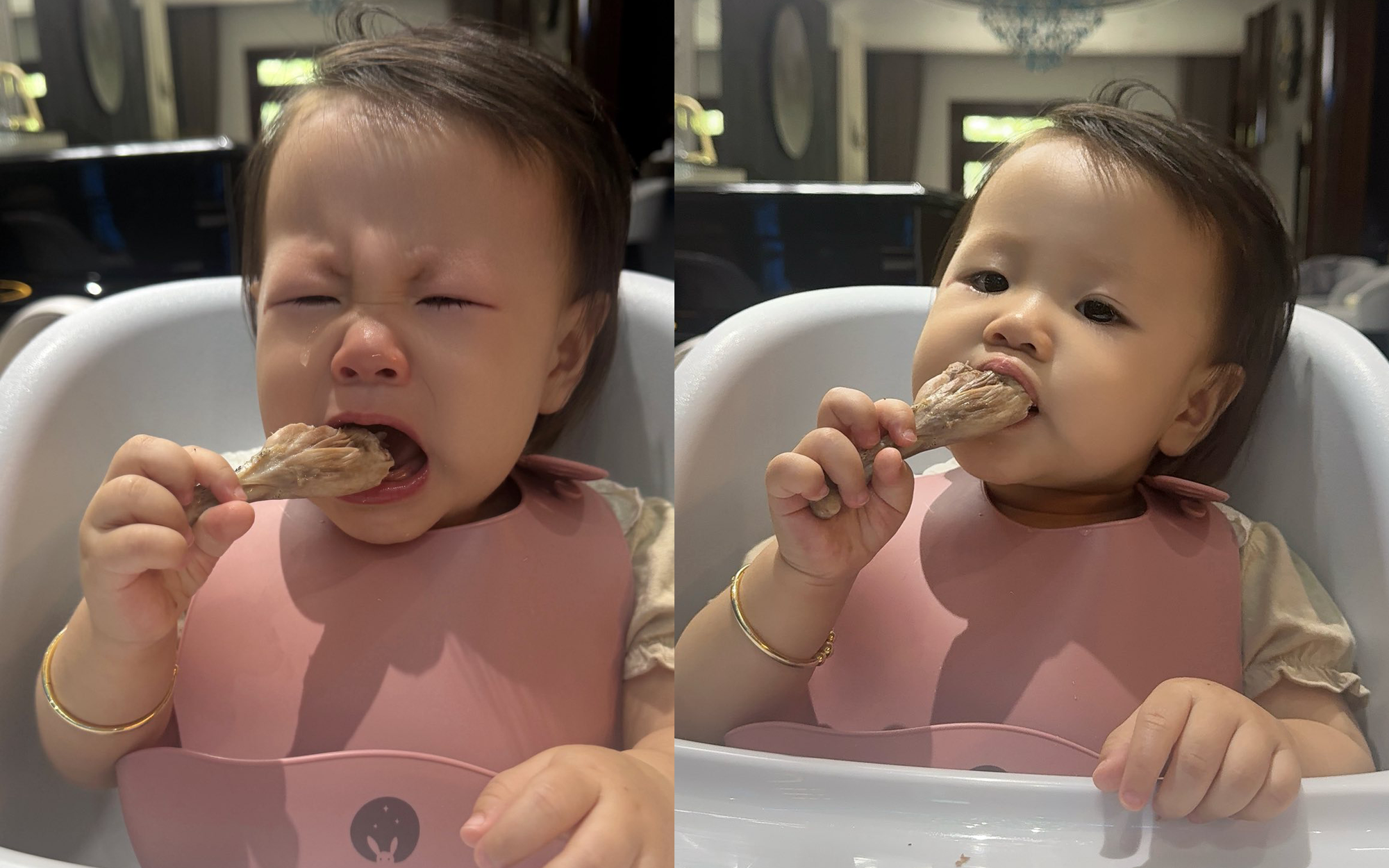Phương Oanh khoe biểu cảm “siêu cấp đáng yêu” của con gái khi ăn, ai cũng khen giống shark Bình - Ảnh 1. Phương Oanh khoe biểu cảm “siêu cấp đáng yêu” của con gái khi ăn, ai cũng khen giống shark Bình - Ảnh 1.