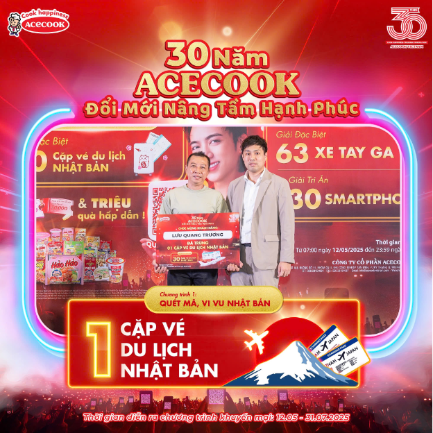 Bùng nổ sự kiện trao giải chương trình 30 Năm Acecook - Ảnh 3. Bùng nổ sự kiện trao giải chương trình 30 Năm Acecook - Ảnh 3.