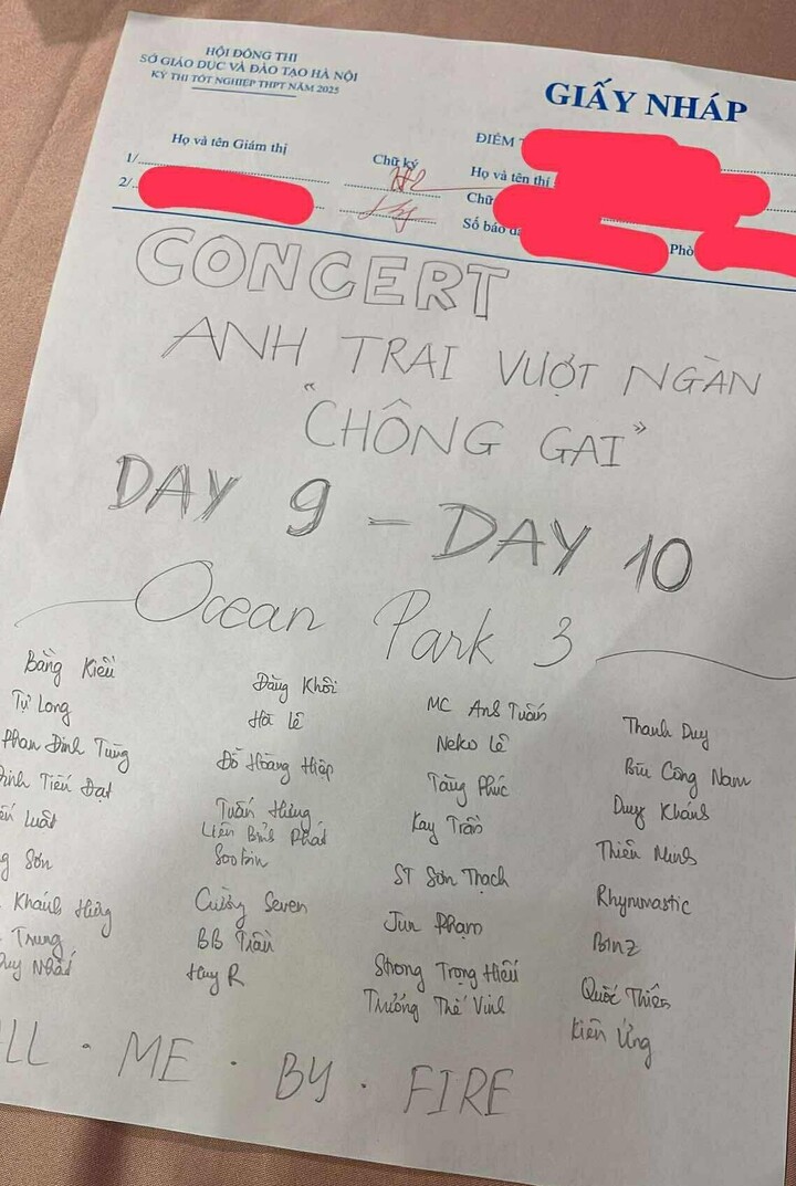 Loạt giấy nháp 'gây bão' mùa thi tốt nghiệp THPT - Ảnh 4. Loạt giấy nháp 'gây bão' mùa thi tốt nghiệp THPT - Ảnh 4.