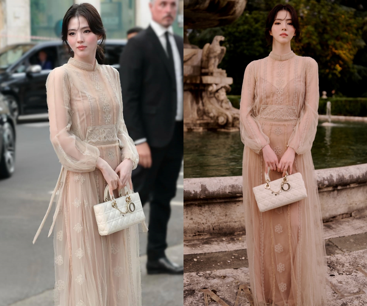 Han So Hee vẫn bị Dior "phân biệt đối xử", diện váy cũ từ 4 năm trước Angelababy từng mặc - Ảnh 2. Han So Hee vẫn bị Dior "phân biệt đối xử", diện váy cũ từ 4 năm trước Angelababy từng mặc - Ảnh 2.