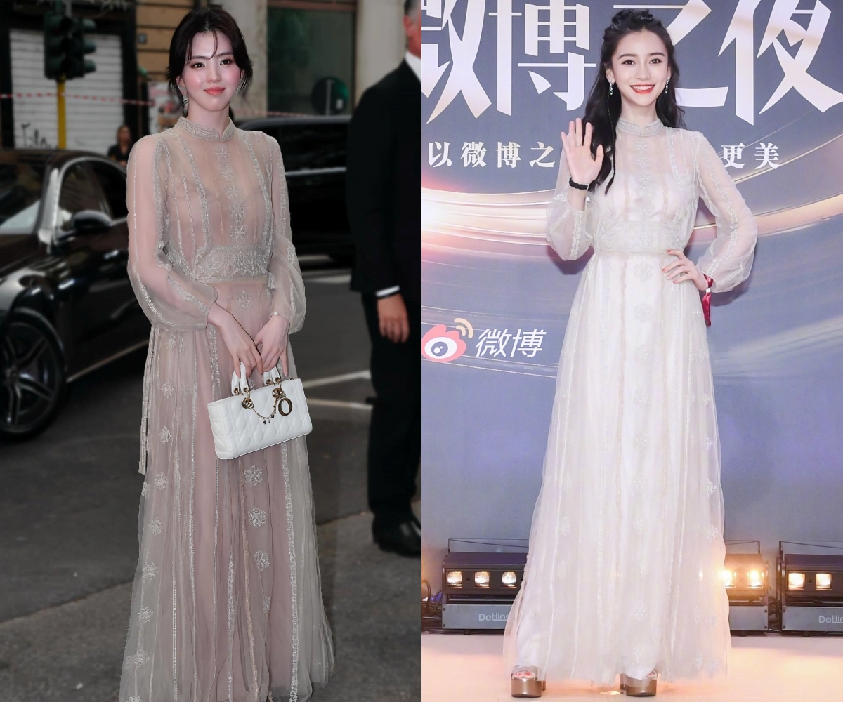 Han So Hee vẫn bị Dior "phân biệt đối xử", diện váy cũ từ 4 năm trước Angelababy từng mặc - Ảnh 7. Han So Hee vẫn bị Dior "phân biệt đối xử", diện váy cũ từ 4 năm trước Angelababy từng mặc - Ảnh 7.