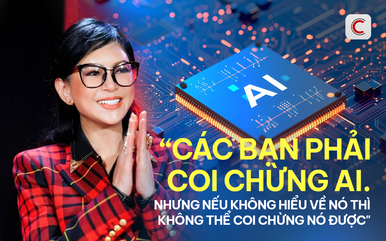 Bà Lê Hồng Thuỷ Tiên: ‘Các bạn phải coi chừng AI, nhưng nếu không hiểu nó thì không coi chừng nó được!’- Ảnh 1. Bà Lê Hồng Thuỷ Tiên: ‘Các bạn phải coi chừng AI, nhưng nếu không hiểu nó thì không coi chừng nó được!’- Ảnh 1.