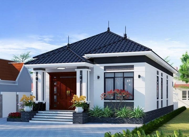 Những mẫu thiết kế nhà 1 tầng mái Nhật phổ biến nhất 2025 - Ảnh 1.
