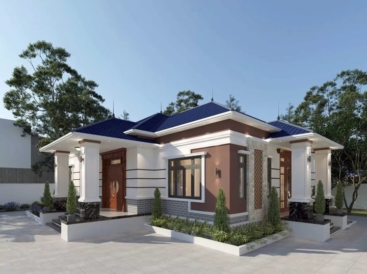 Những mẫu thiết kế nhà 1 tầng mái Nhật phổ biến nhất 2025 - Ảnh 3.