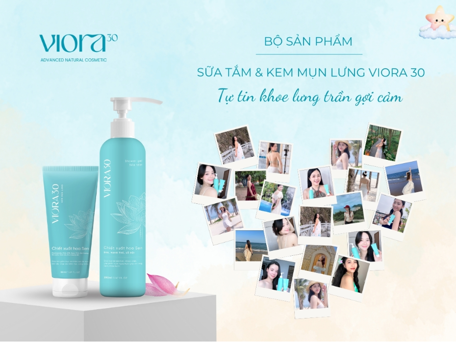 Viora 30 - lựa chọn chăm sóc mụn lưng hiệu quả của phụ nữ Việt - Ảnh 1.
