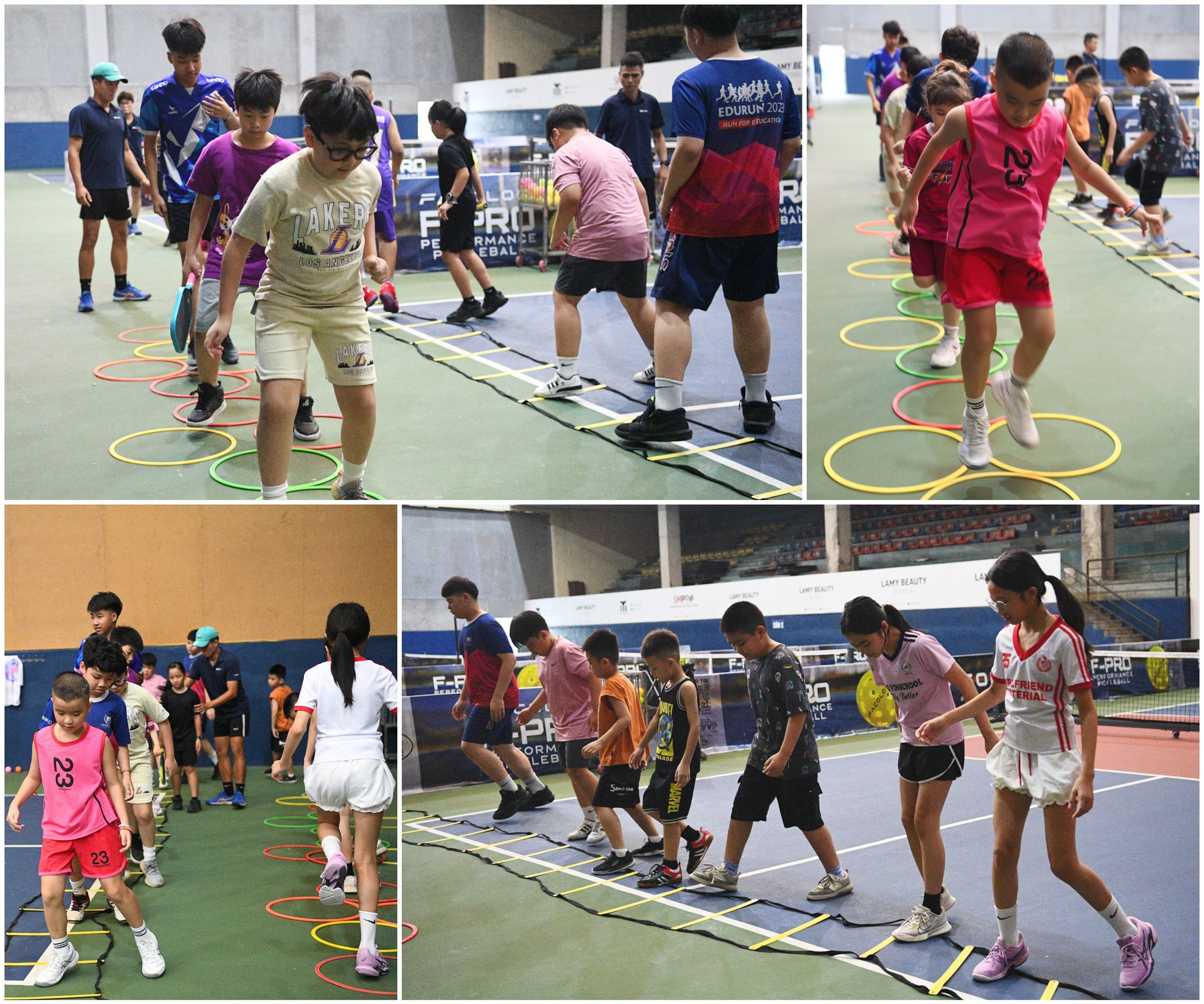 “Khối nghỉ hè” đầm đìa mồ hôi trên sân pickleball: HLV hụt hơi, phụ huynh chi tiền triệu - Ảnh 4.