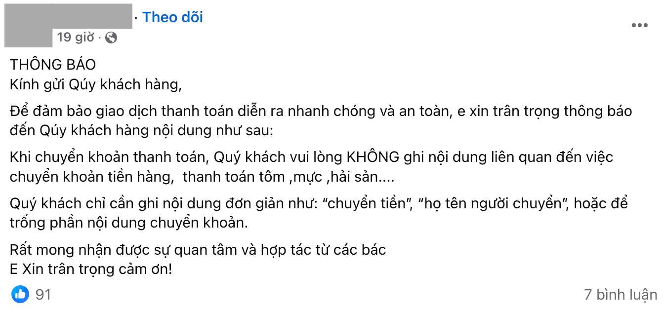 Đi ăn như bị đuổi, mua hàng phải lén lút vì không được công khai chuyển khoản: Phiền vô cùng! - Ảnh 3. Đi ăn như bị đuổi, mua hàng phải lén lút vì không được công khai chuyển khoản: Phiền vô cùng! - Ảnh 3.