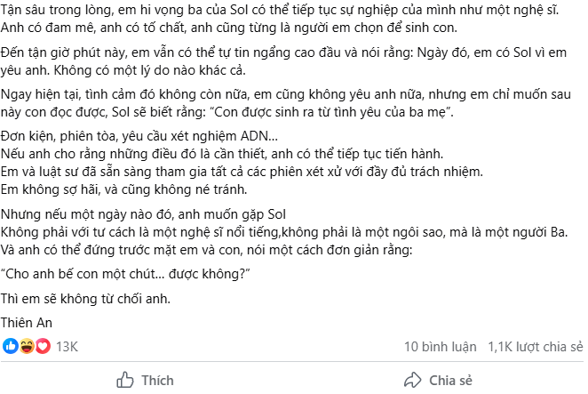 Thiên An bất ngờ đăng tải tâm thư dài trên MXH, nhắc thẳng tên Jack và thừa nhận "em cũng đã làm sai" - Ảnh 3. Thiên An bất ngờ đăng tải tâm thư dài trên MXH, nhắc thẳng tên Jack và thừa nhận "em cũng đã làm sai" - Ảnh 3.