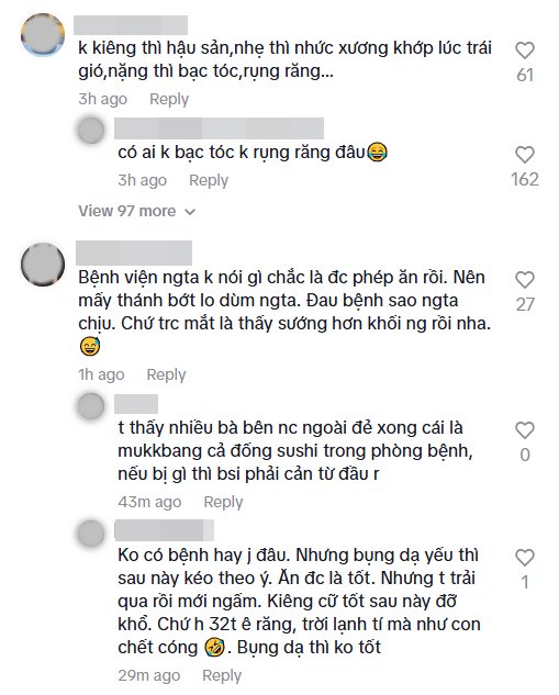 Sản phụ gây tranh cãi dữ dội vì vừa sinh xong đã mukbang sushi ngay trên giường bệnh, ôm con ngồi ăn giữa làn khói mịt mù- Ảnh 8. Sản phụ gây tranh cãi dữ dội vì vừa sinh xong đã mukbang sushi ngay trên giường bệnh, ôm con ngồi ăn giữa làn khói mịt mù- Ảnh 8.