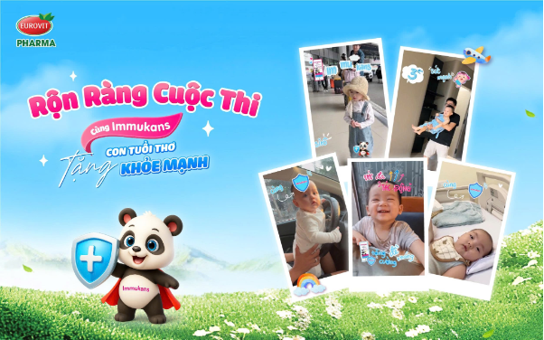 Rộn ràng cuộc thi Cùng Immukans – Tặng con tuổi thơ khỏe mạnh, lan tỏa yêu thương - Ảnh 1. Rộn ràng cuộc thi Cùng Immukans – Tặng con tuổi thơ khỏe mạnh, lan tỏa yêu thương - Ảnh 1.