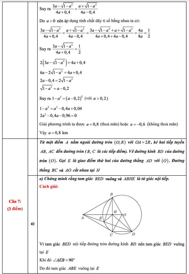 Gợi ý đáp án môn Toán thi vào lớp 10 TP.HCM 2025 - Ảnh 7. Gợi ý đáp án môn Toán thi vào lớp 10 TP.HCM 2025 - Ảnh 7.