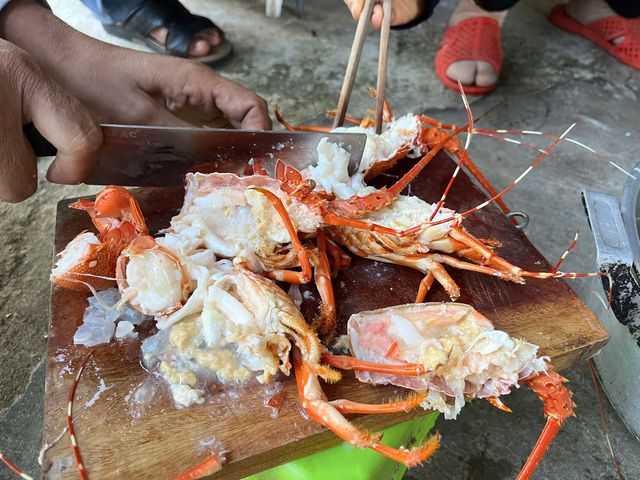 Cận cảnh người phụ nữ trực tiếp bơm thạch rau câu vào tôm hùm đã chết để bán ra thị trường - Ảnh 2. Cận cảnh người phụ nữ trực tiếp bơm thạch rau câu vào tôm hùm đã chết để bán ra thị trường - Ảnh 2.