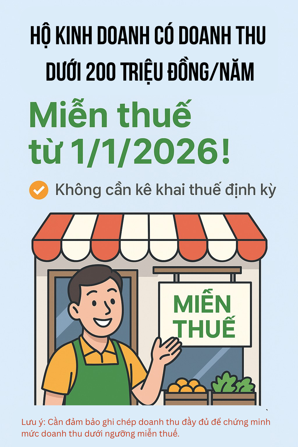 Toàn cảnh thay đổi chính sách thuế với hộ, cá nhân kinh doanh: Ai phải dùng hóa đơn điện tử? Ai được miễn thuế?- Ảnh 2. Toàn cảnh thay đổi chính sách thuế với hộ, cá nhân kinh doanh: Ai phải dùng hóa đơn điện tử? Ai được miễn thuế?- Ảnh 2.