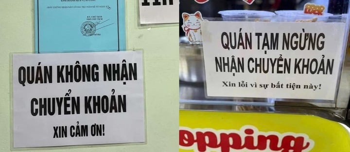 Quán ăn, tiệm cà phê ở Hà Nội từ chối chuyển khoản để Quán ăn, tiệm cà phê ở Hà Nội từ chối chuyển khoản để