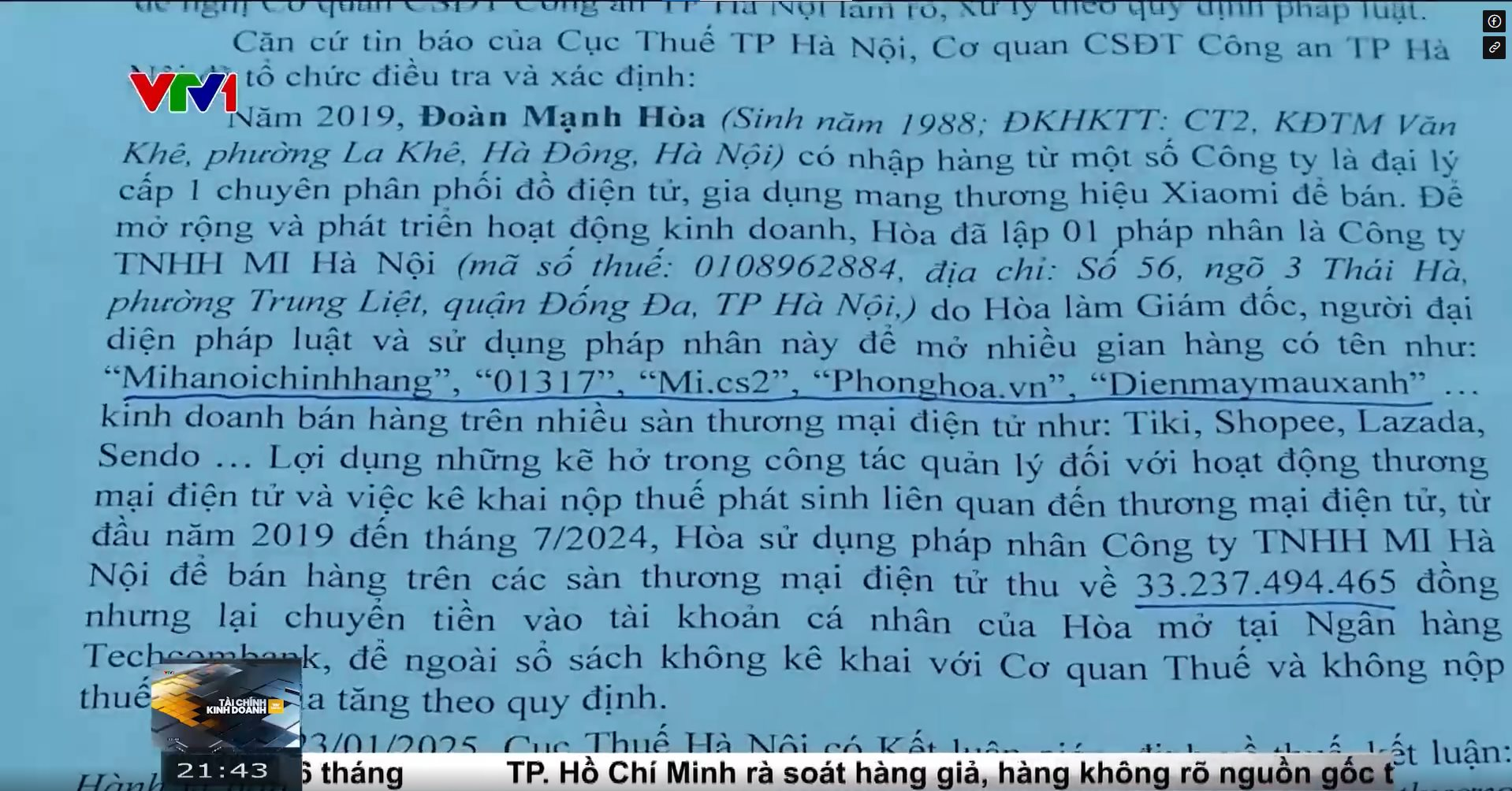 Công an Hà Nội khởi tố giám đốc công ty chuyên bán hàng Xiaomi trốn thuế - Ảnh 3. Công an Hà Nội khởi tố giám đốc công ty chuyên bán hàng Xiaomi trốn thuế - Ảnh 3.
