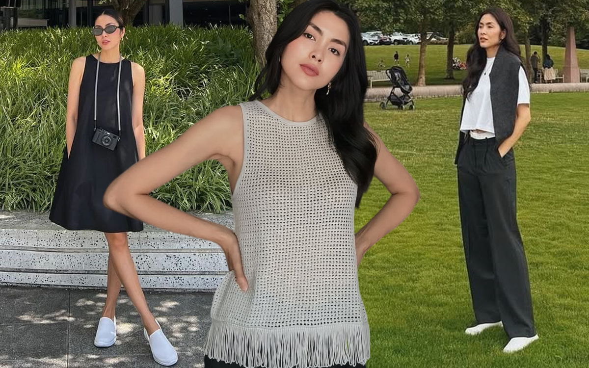 Hà Tăng diện đi diện lại 1 kiểu giày mà vẫn đẹp chuẩn style "old money" - Ảnh 1. Hà Tăng diện đi diện lại 1 kiểu giày mà vẫn đẹp chuẩn style "old money" - Ảnh 1.