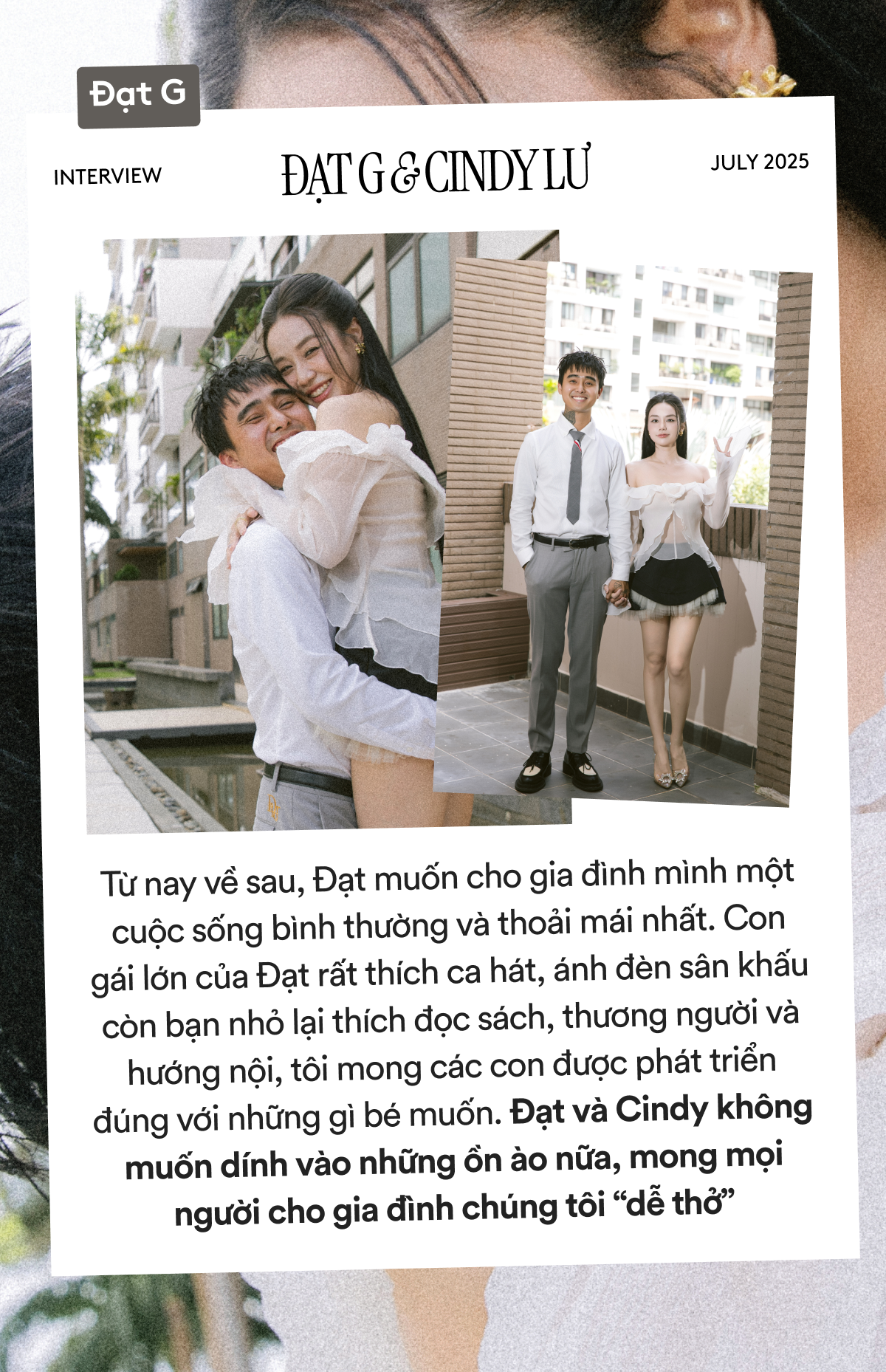 Đạt G và Cindy Lư trước thềm lễ cưới: "Nếu ngày trước Cindy bỏ bê con để đi hẹn hò thì cả hai không có hôm nay!" - Ảnh 11. Đạt G và Cindy Lư trước thềm lễ cưới: "Nếu ngày trước Cindy bỏ bê con để đi hẹn hò thì cả hai không có hôm nay!" - Ảnh 11.