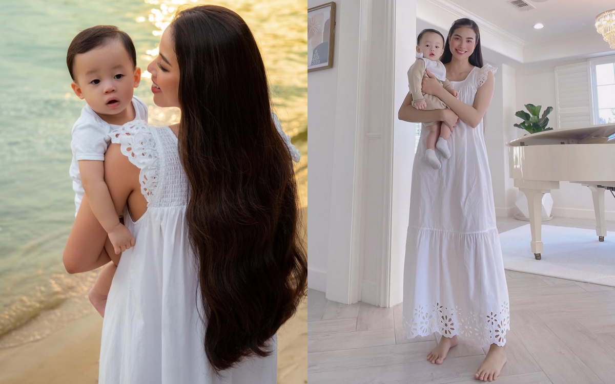 Cứ sinh nhật con là Phạm Hương lại diện món đồ này, vừa sang vừa điệu khiến mẹ nào cũng muốn sắm theo - Ảnh 4.