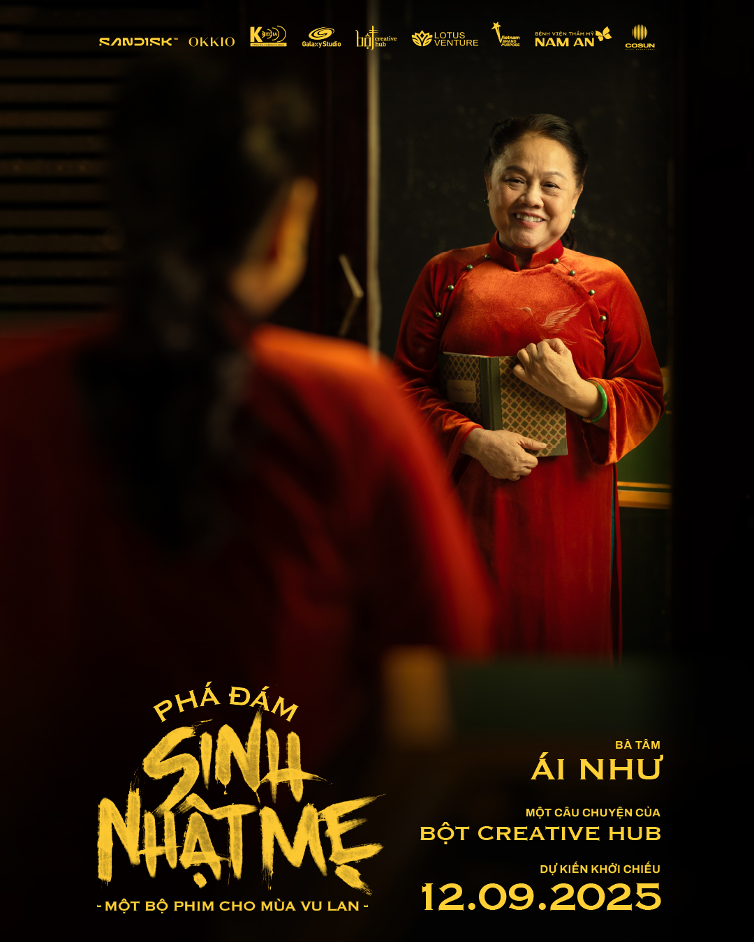 Hồng Ánh, Huy Khánh và NSƯT Hữu Châu: Tổ hợp diễn viên cực mạnh tái xuất màn ảnh rộng trong phim “Phá Đám: Sinh Nhật Mẹ” - Ảnh 1. Hồng Ánh, Huy Khánh và NSƯT Hữu Châu: Tổ hợp diễn viên cực mạnh tái xuất màn ảnh rộng trong phim “Phá Đám: Sinh Nhật Mẹ” - Ảnh 1.