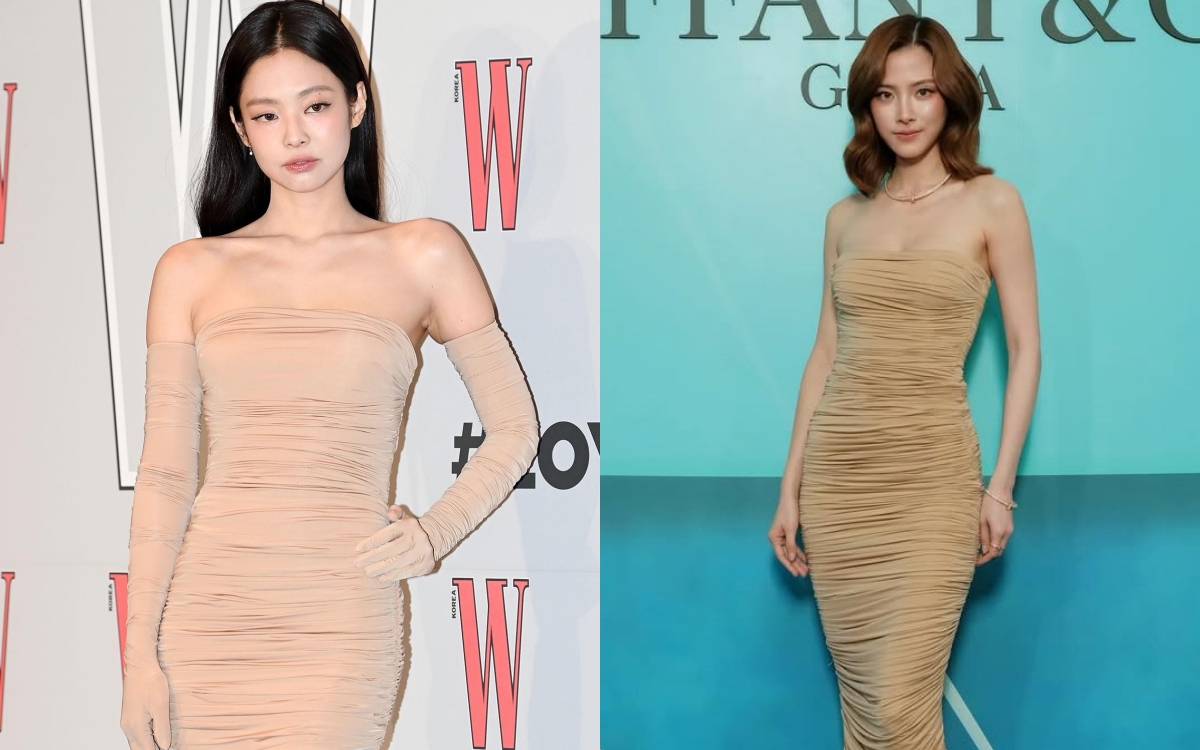 Baifern Pimchanok và Jennie so kè khó phân thắng bại khi diện cùng 1 chiếc đầm - Ảnh 1. Baifern Pimchanok và Jennie so kè khó phân thắng bại khi diện cùng 1 chiếc đầm - Ảnh 1.