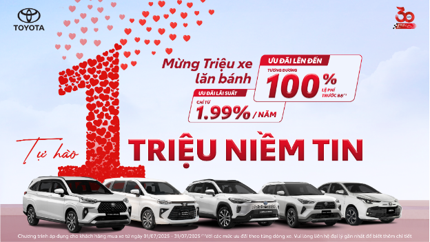Doanh số tăng trưởng, Toyota tiếp tục duy trì ưu đãi lên đến 100% lệ phí trước bạ - Ảnh 2.