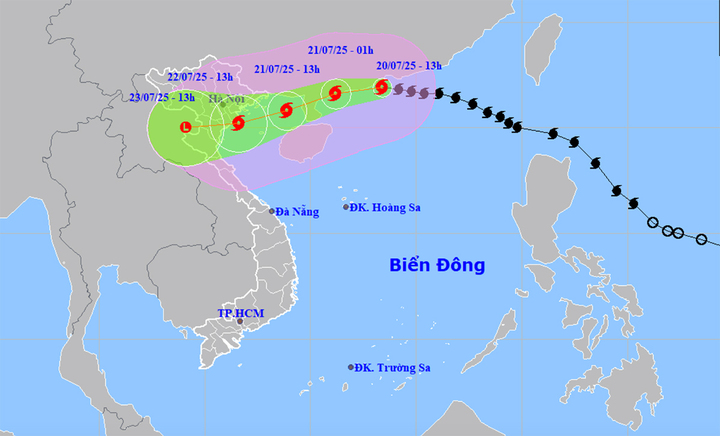 Bão số 3 Wipha đạt cấp cực đại, ngày mai vào vịnh Bắc Bộ - Ảnh 1.
