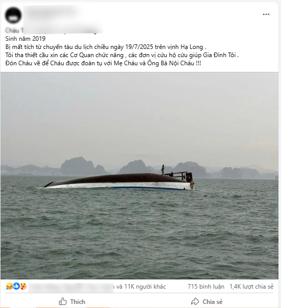 Tìm thấy thi thể bé trai gần đảo Ti Tốp: Cộng đồng mạng động viên gia đình, cầu mong là bé trai trong vụ lật tàu - Ảnh 1. Tìm thấy thi thể bé trai gần đảo Ti Tốp: Cộng đồng mạng động viên gia đình, cầu mong là bé trai trong vụ lật tàu - Ảnh 1.