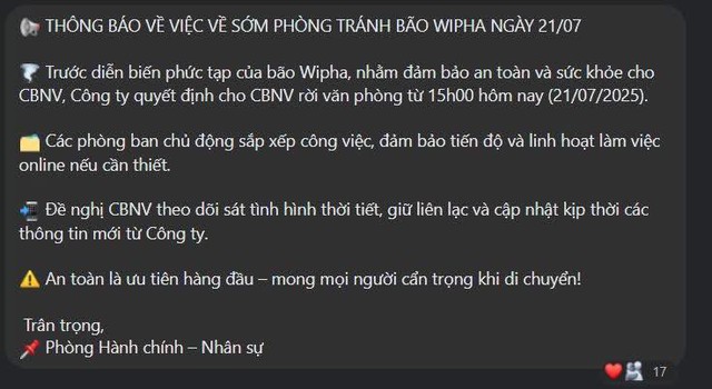 Hà Nội trước giờ bão số 3: Nhiều công ty cho nhân viên làm online, dân văn phòng tranh thủ tan làm sớm né mưa giông - Ảnh 6. Hà Nội trước giờ bão số 3: Nhiều công ty cho nhân viên làm online, dân văn phòng tranh thủ tan làm sớm né mưa giông - Ảnh 6.