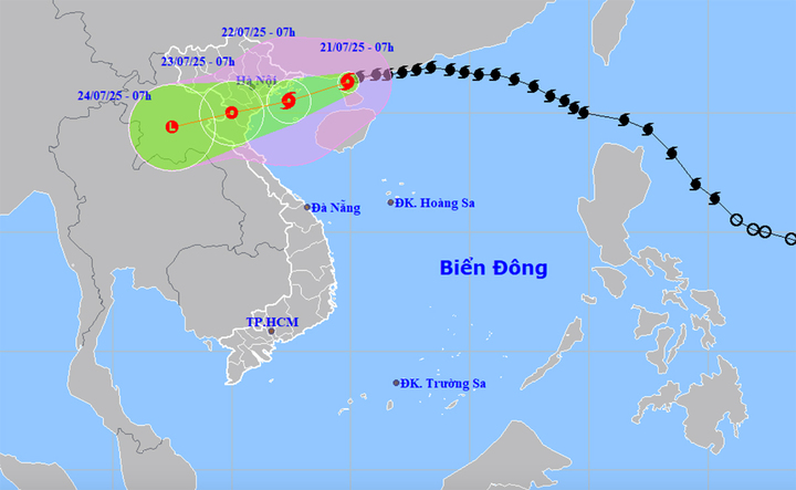 Bão số 3 Wipha vào vịnh Bắc Bộ, biển động dữ dội, sóng cao tới 5m - Ảnh 1. Bão số 3 Wipha vào vịnh Bắc Bộ, biển động dữ dội, sóng cao tới 5m - Ảnh 1.