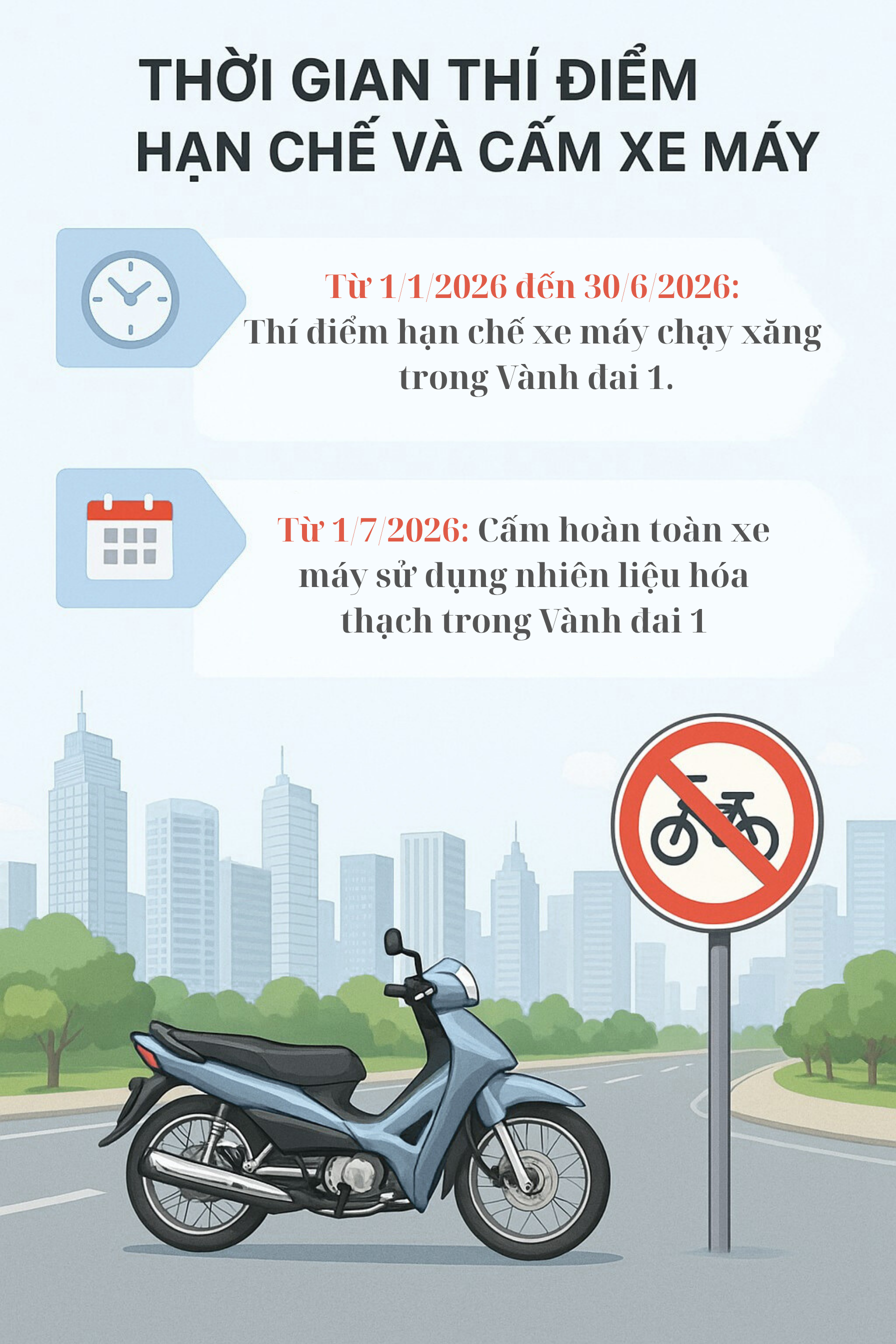 Quy định quan trọng liên quan đến 5,6 triệu xe máy chạy xăng ở Hà Nội sẽ có hiệu lực ngay từ 1/1/2026? - Ảnh 1. Quy định quan trọng liên quan đến 5,6 triệu xe máy chạy xăng ở Hà Nội sẽ có hiệu lực ngay từ 1/1/2026? - Ảnh 1.