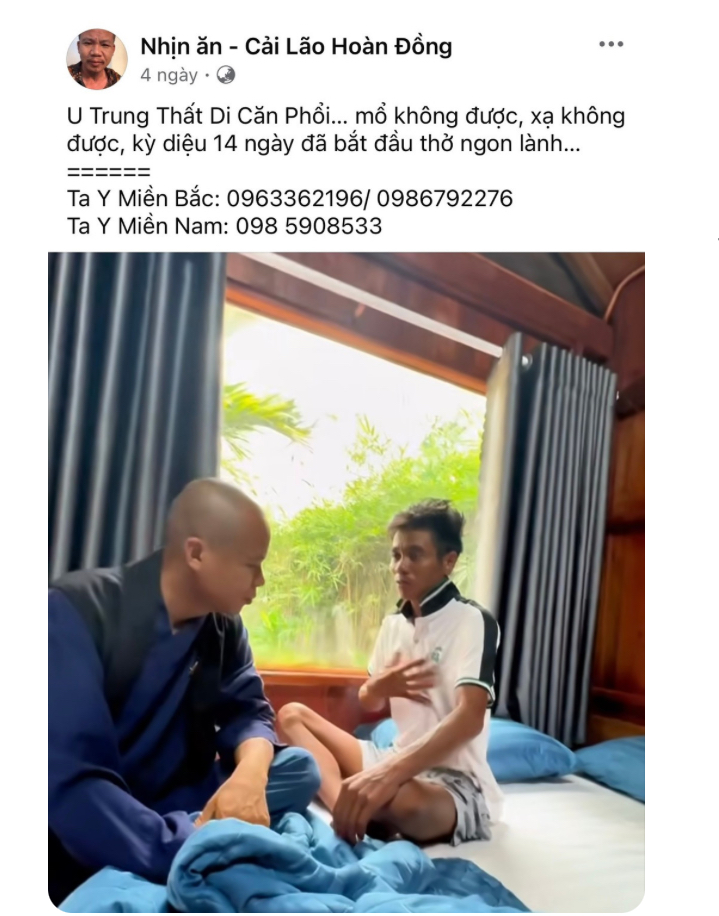 Chữa bệnh theo “thầy lang mạng”, người phụ suýt mất mạng sau 6 ngày nhịn ăn - Ảnh 1. Nhịn ăn theo “thầy lang mạng”, người phụ suýt mất mạng - Ảnh 1.