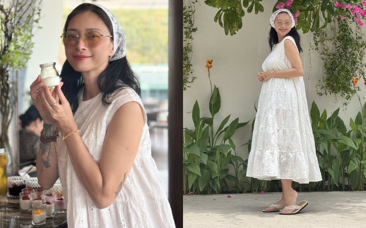 Ngô Thanh Vân cuối thai kỳ rất mê 1 kiểu váy, vừa thoải mái lại vừa kiêu sa như nữ thần - Ảnh 5.