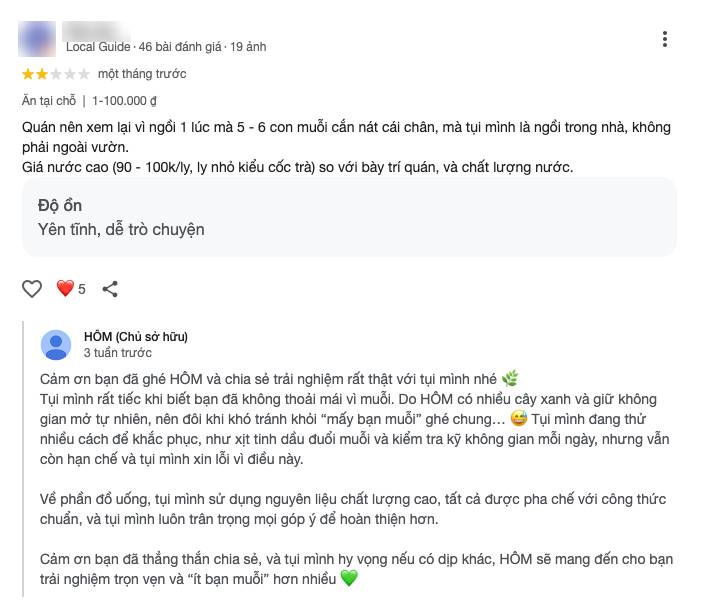 Quán cà phê của Dino Vũ bất ngờ vướng drama về thái độ Quán cà phê của Dino Vũ bất ngờ vướng drama về thái độ