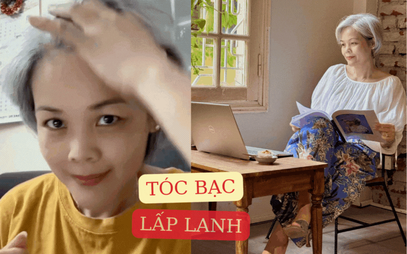U50 trải lòng về mái tóc bạc tự nhiên: 5 mẹo dùng dầu gội tím và dưỡng ẩm giúp tóc bạc khỏe, sáng màu
