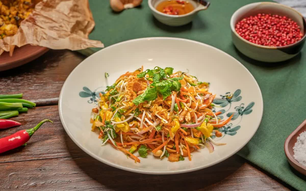 Gỏi bông điên điển đồng quê Gỏi bông điên điển đồng quê