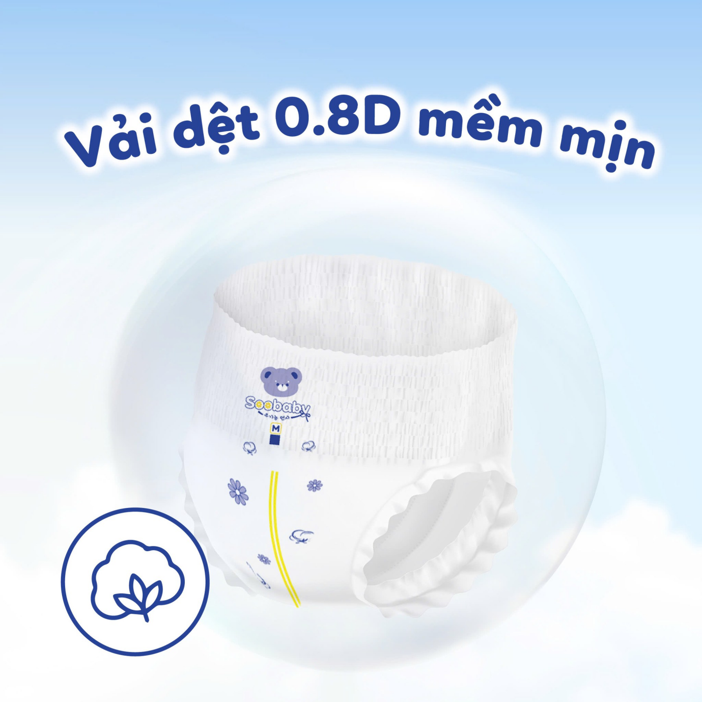 "Tân binh" Soobaby : Dòng bỉm bông organic, dịu dàng với da bé nhưng vẫn thấm hút tốt - Ảnh 2. "Tân binh" Soobaby : Dòng bỉm bông organic, dịu dàng với da bé nhưng vẫn thấm hút tốt - Ảnh 2.