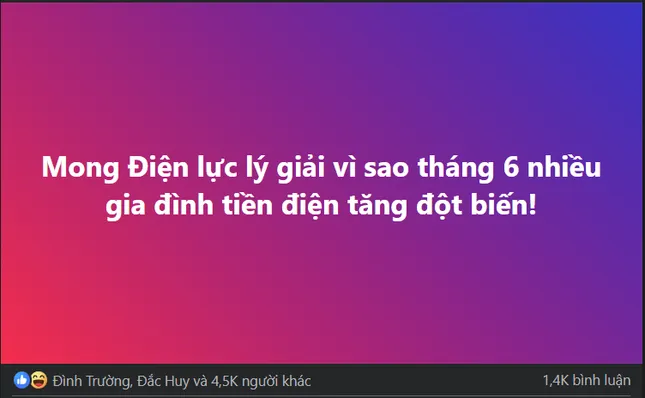 Nguyên nhân tiền điện tháng 6 tăng đột biến - Ảnh 1. Nguyên nhân tiền điện tháng 6 tăng đột biến - Ảnh 1.