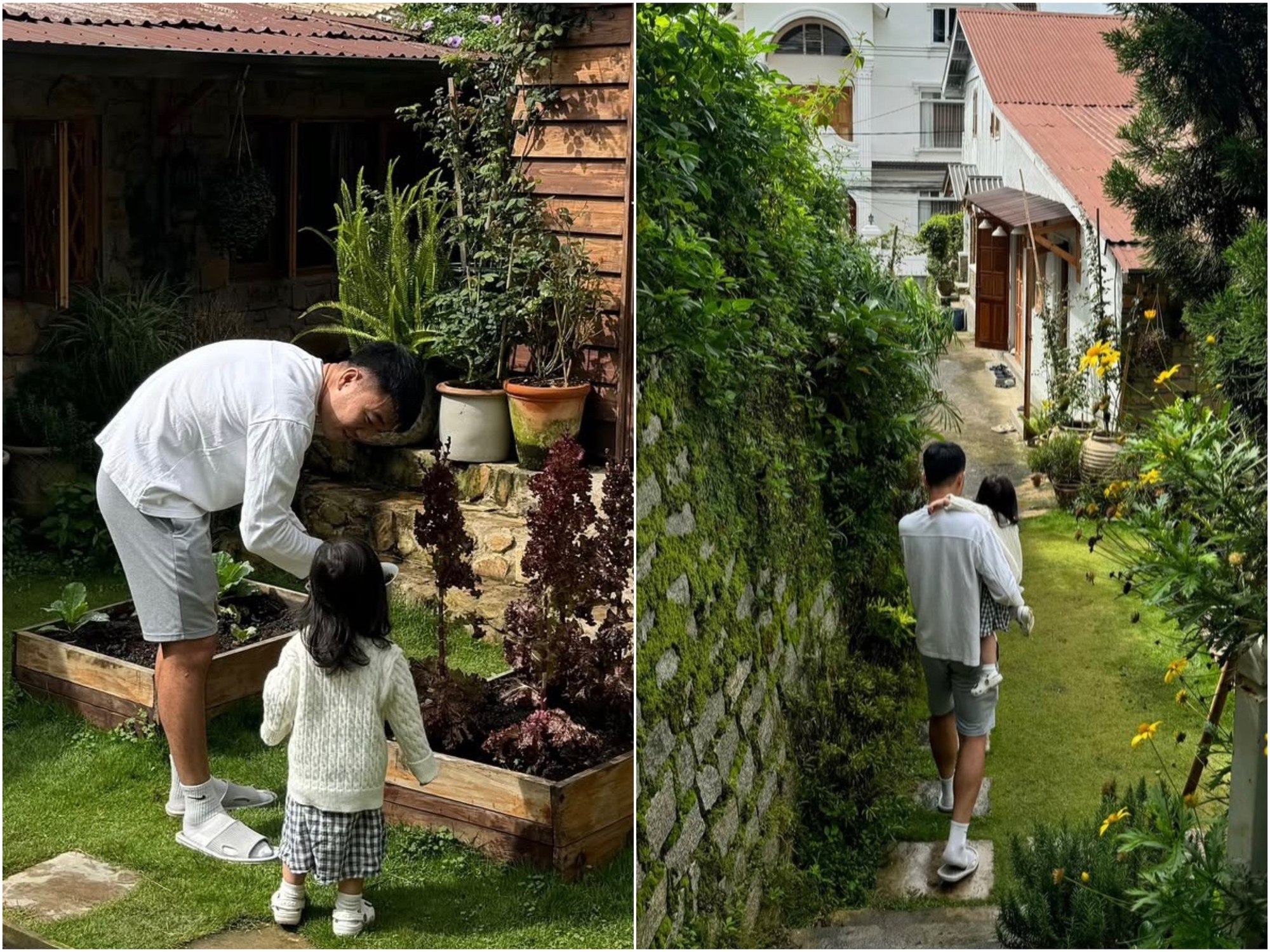 Hiếm hoi mới thấy Lương Xuân Trường đăng ảnh chụp cùng &quot;bình rượu mơ&quot;, 2 cha con đáng yêu đến mức ai cũng muốn đẻ ngay cô con gái- Ảnh 5.