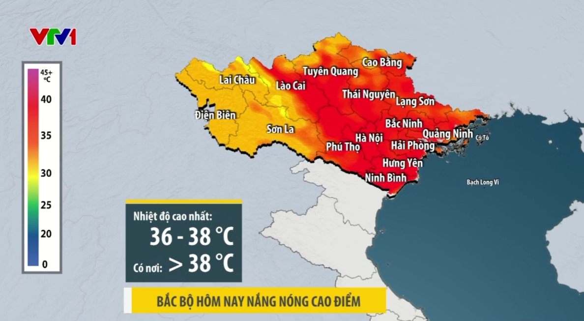 Bắc Bộ nắng nóng cao điểm, có nơi trên 38 độ C- Ảnh 1. Bắc Bộ nắng nóng cao điểm, có nơi trên 38 độ C- Ảnh 1.