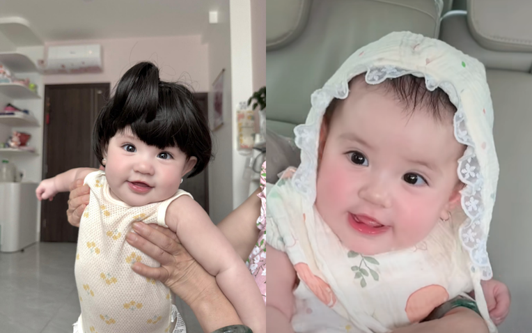 Quá trời cái nết ăn siêu "trộm vía" của công chúa Cốm nhà Long Chun: Không thấy gì là lăn đùng ngã ngửa ra ăn vạ!- Ảnh 1. Quá trời cái nết ăn siêu "trộm vía" của công chúa Cốm nhà Long Chun: Không thấy gì là lăn đùng ngã ngửa ra ăn vạ!- Ảnh 1.