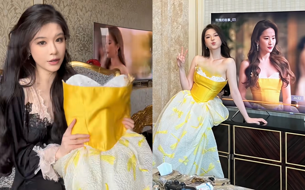 Phú bà siêu giàu cũng bắt chước Lưu Diệc Phi, chẳng ngại "vung tiền" sắm đồ y hệt - Ảnh 1. Phú bà siêu giàu cũng bắt chước Lưu Diệc Phi, chẳng ngại "vung tiền" sắm đồ y hệt - Ảnh 1.