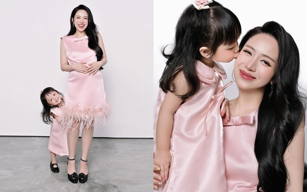 Loạt hot mom: Đỗ Mỹ Linh, Salim, Joyce Phạm trẻ xinh mê mẩn khi cùng diện 1 mẫu đầm - Ảnh 4. Loạt hot mom: Đỗ Mỹ Linh, Salim, Joyce Phạm trẻ xinh mê mẩn khi cùng diện 1 mẫu đầm - Ảnh 4.