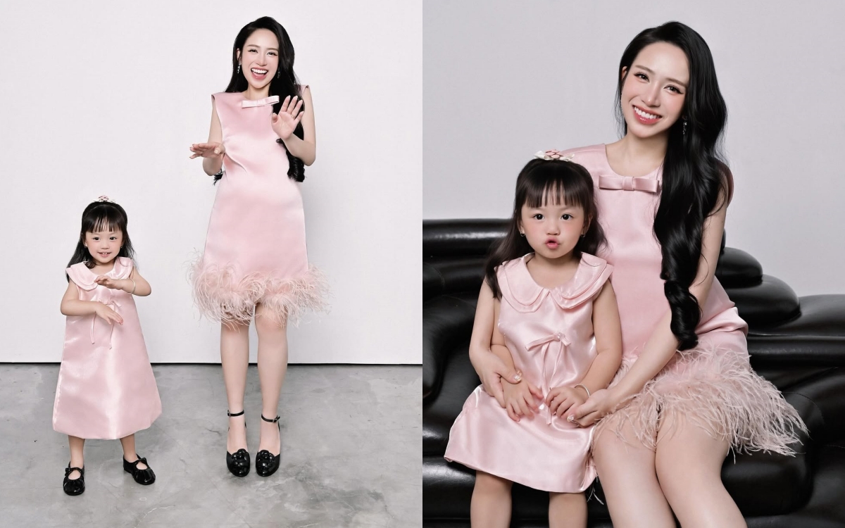 Loạt hot mom: Đỗ Mỹ Linh, Salim, Joyce Phạm trẻ xinh mê mẩn khi cùng diện 1 mẫu đầm - Ảnh 5. Loạt hot mom: Đỗ Mỹ Linh, Salim, Joyce Phạm trẻ xinh mê mẩn khi cùng diện 1 mẫu đầm - Ảnh 5.