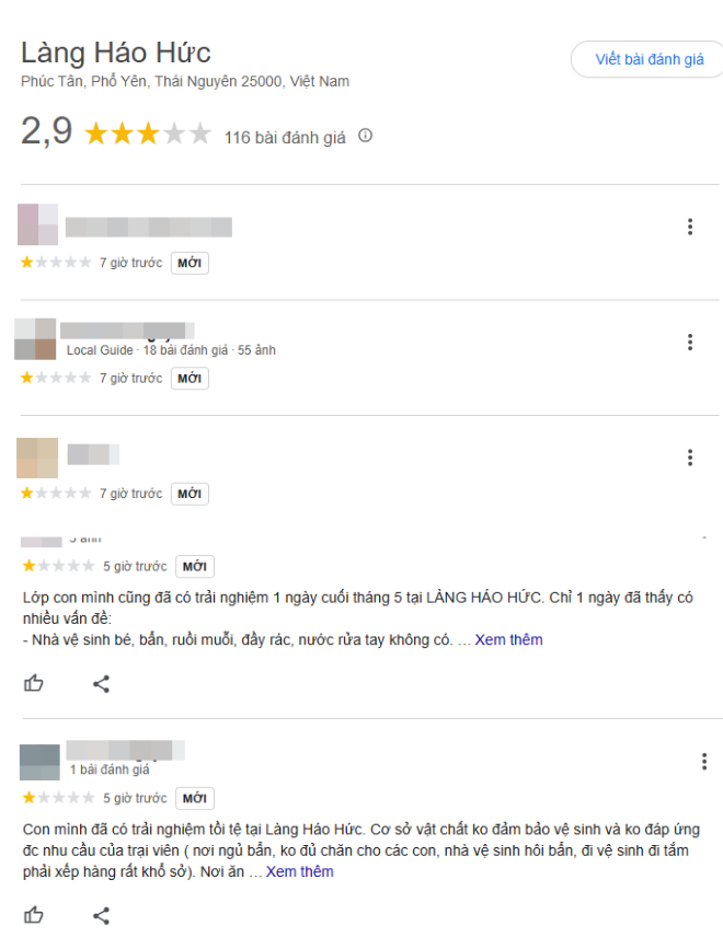 Phía Làng Háo Hức phản hồi về bài đăng bức xúc của phụ huynh khiến fanpage bị đánh giá 1 sao- Ảnh 4. Phía Làng Háo Hức phản hồi về bài đăng bức xúc của phụ huynh khiến fanpage bị đánh giá 1 sao- Ảnh 4.