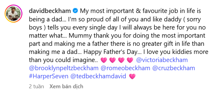 Tình hình nha Beckham dạo này: Bố tag hết mình, con "bơ" hết lòng! - Ảnh 5. Tình hình nha Beckham dạo này: Bố tag hết mình, con "bơ" hết lòng! - Ảnh 5.