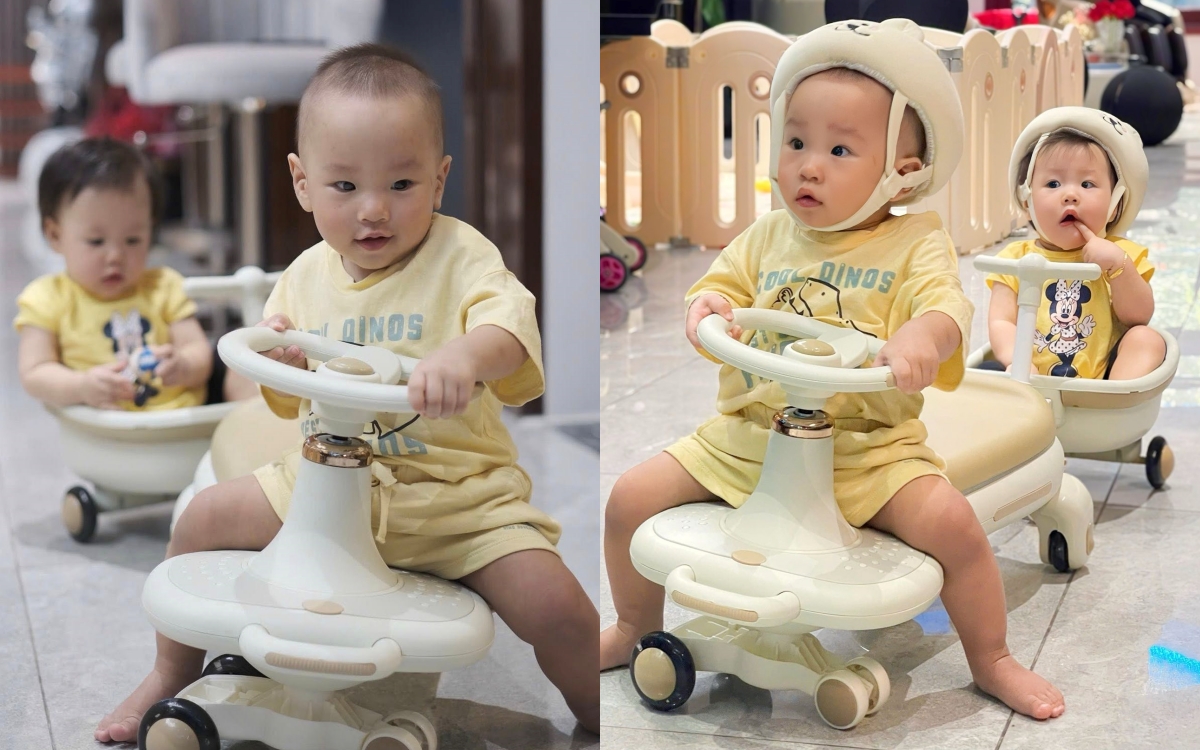 Con nhà Phương Oanh mê tít chiếc xe "tình thân mến thân", mẹ nào có 2 con rất nên rinh về - Ảnh 3. Con nhà Phương Oanh mê tít chiếc xe "tình thân mến thân", mẹ nào có 2 con rất nên rinh về - Ảnh 3.