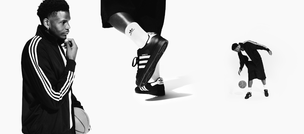 adidas Original giới thiệu chương mới của chiến dịch Superstar: The Original (Nguyên bản)- Ảnh 2. A close-up of a person's feet AI-generated content may be incorrect.