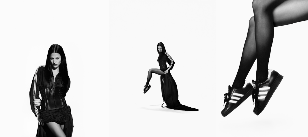adidas Original giới thiệu chương mới của chiến dịch Superstar: The Original (Nguyên bản)- Ảnh 5. A person in a black dress AI-generated content may be incorrect.